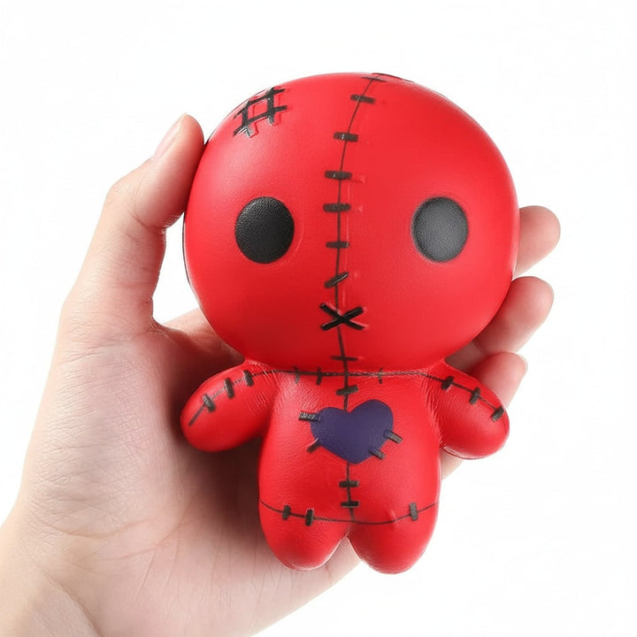 Kinder Halloween squishy speelgoed anti-stress met langzaam rijzend schuim voodoopop-design en gestikte details