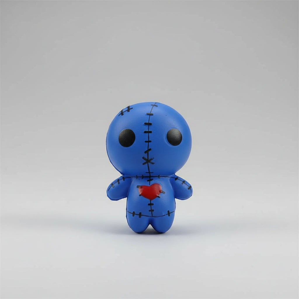 Kinder Halloween squishy speelgoed anti-stress met langzaam rijzend schuim voodoopop-design en gestikte details