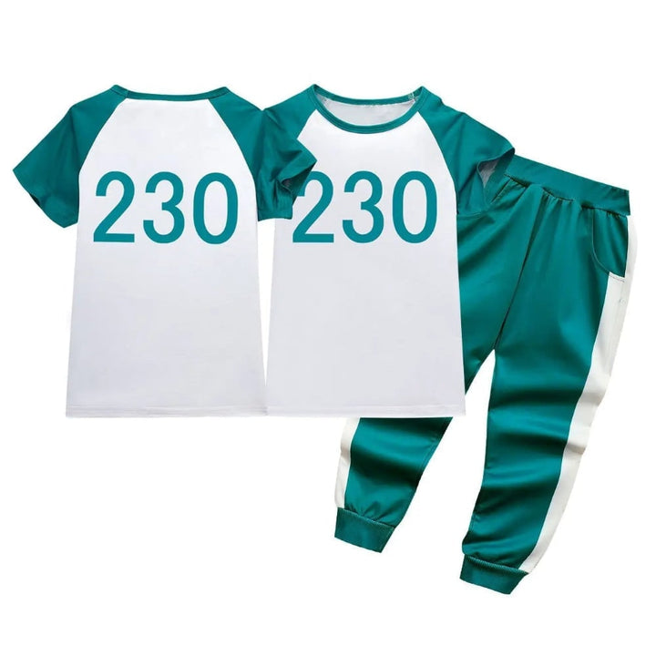 Halloween-kostuum Survival Game voor kinderen, driedelige set met jack, broek en t-shirt