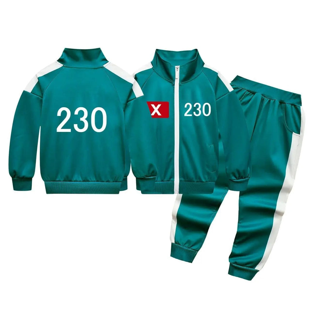 Halloween-kostuum Survival Game voor kinderen, driedelige set met jack, broek en t-shirt
