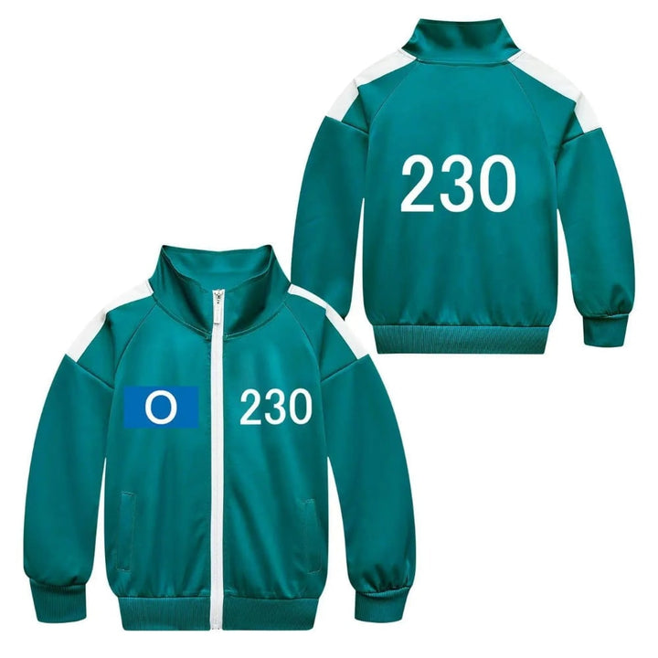 Halloween-kostuum Survival Game voor kinderen, driedelige set met jack, broek en t-shirt