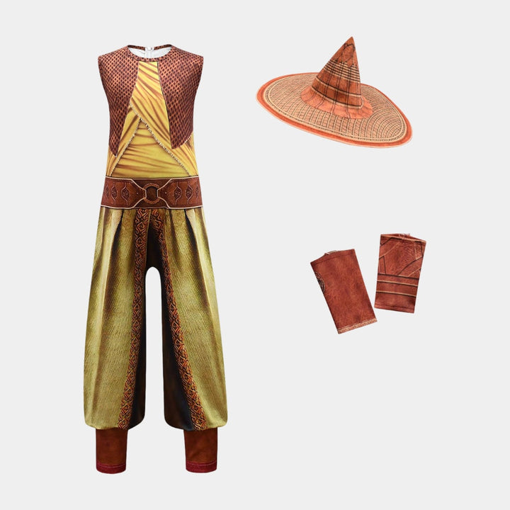 Halloween-vikingkrijgerskostuum voor kinderen met cape