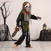 Halloween-zombieskeletkostuum voor kinderen met masker en handschoenen voor griezelige verkleedfeestjes