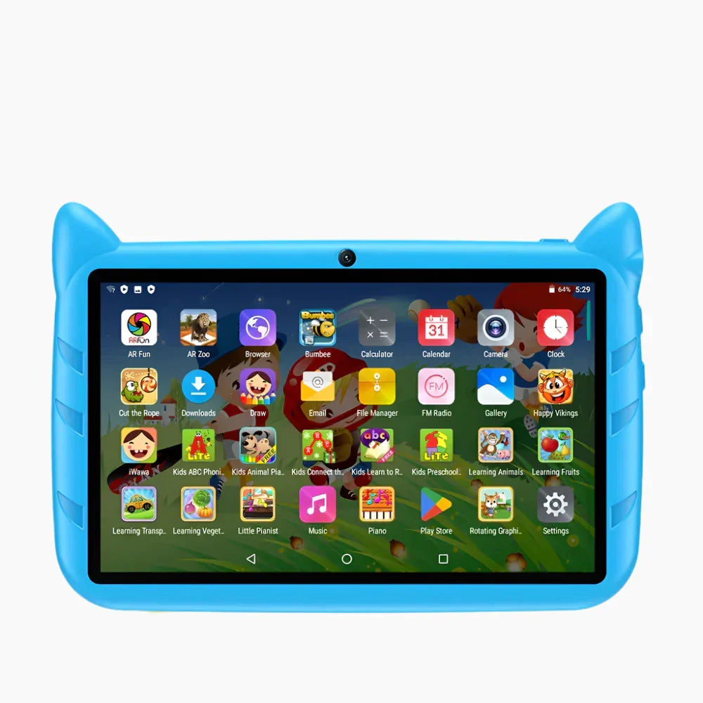 Kindertablet van 7 inch - Android 9.0-besturingssysteem, 4000 mAh batterij, 2+16 GB RAM
