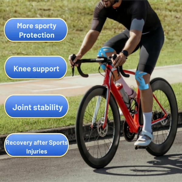 Kinesiotape elastisch voorgesneden kniebrace zelfklevend ademend outdoor gewichtheffen