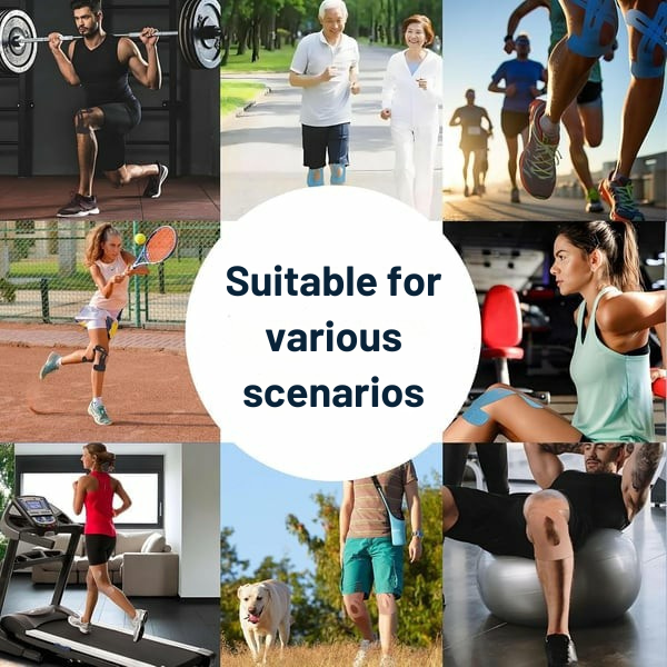 Kinesiotape elastisch voorgesneden kniebrace zelfklevend ademend outdoor gewichtheffen