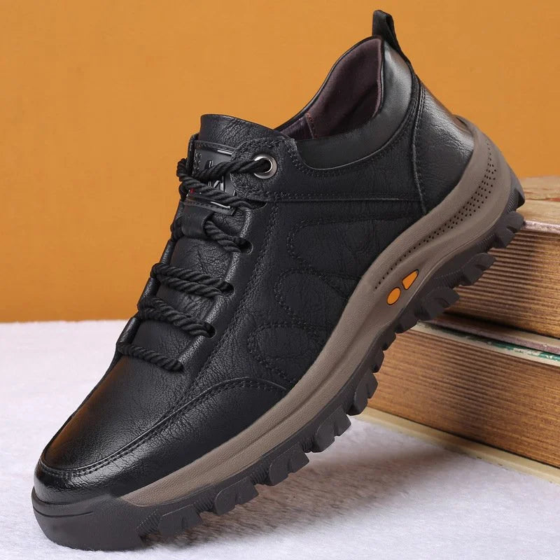 Orthopedische leren schoenen voor heren, comfortabel en waterdicht