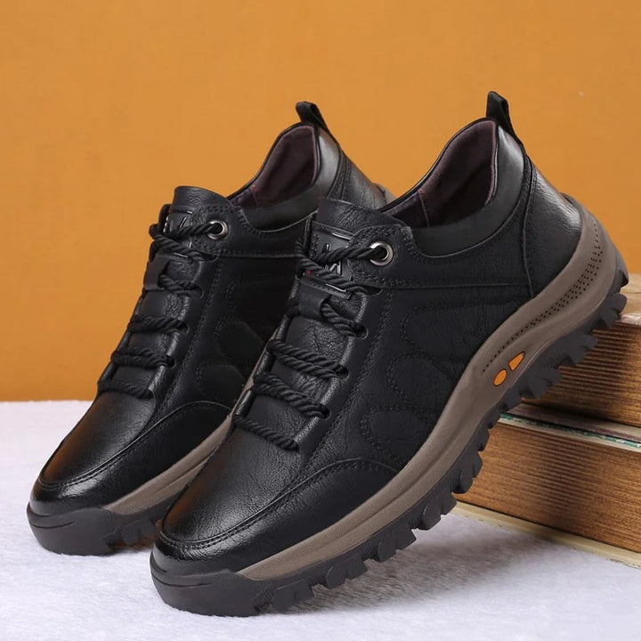 Orthopedische leren schoenen voor heren, comfortabel en waterdicht