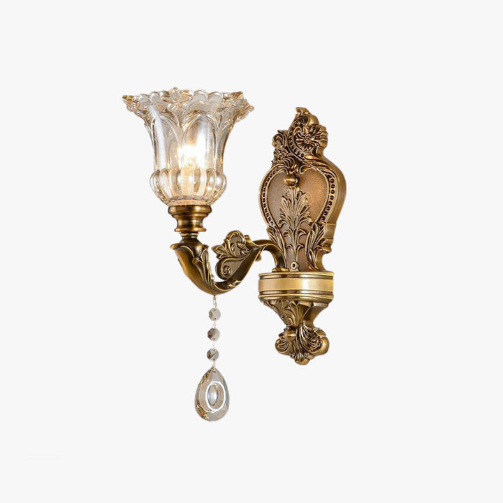 Vintage gouden wandlamp – Aureo