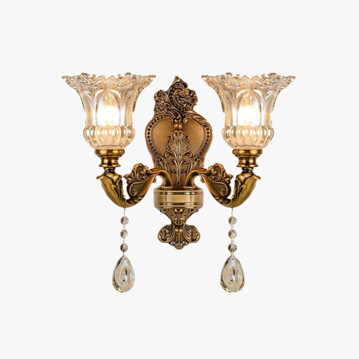 Vintage gouden wandlamp – Aureo