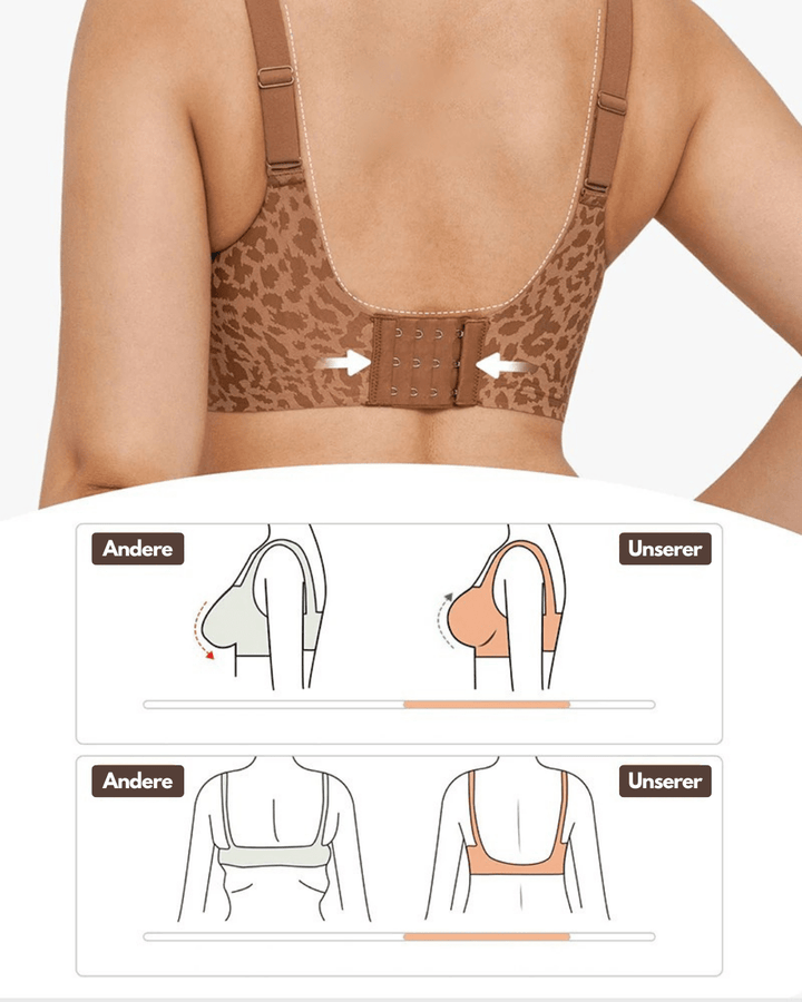 Draadloze comfort-bh met 3D-cups voor natuurlijke ondersteuning en draagcomfort de hele dag