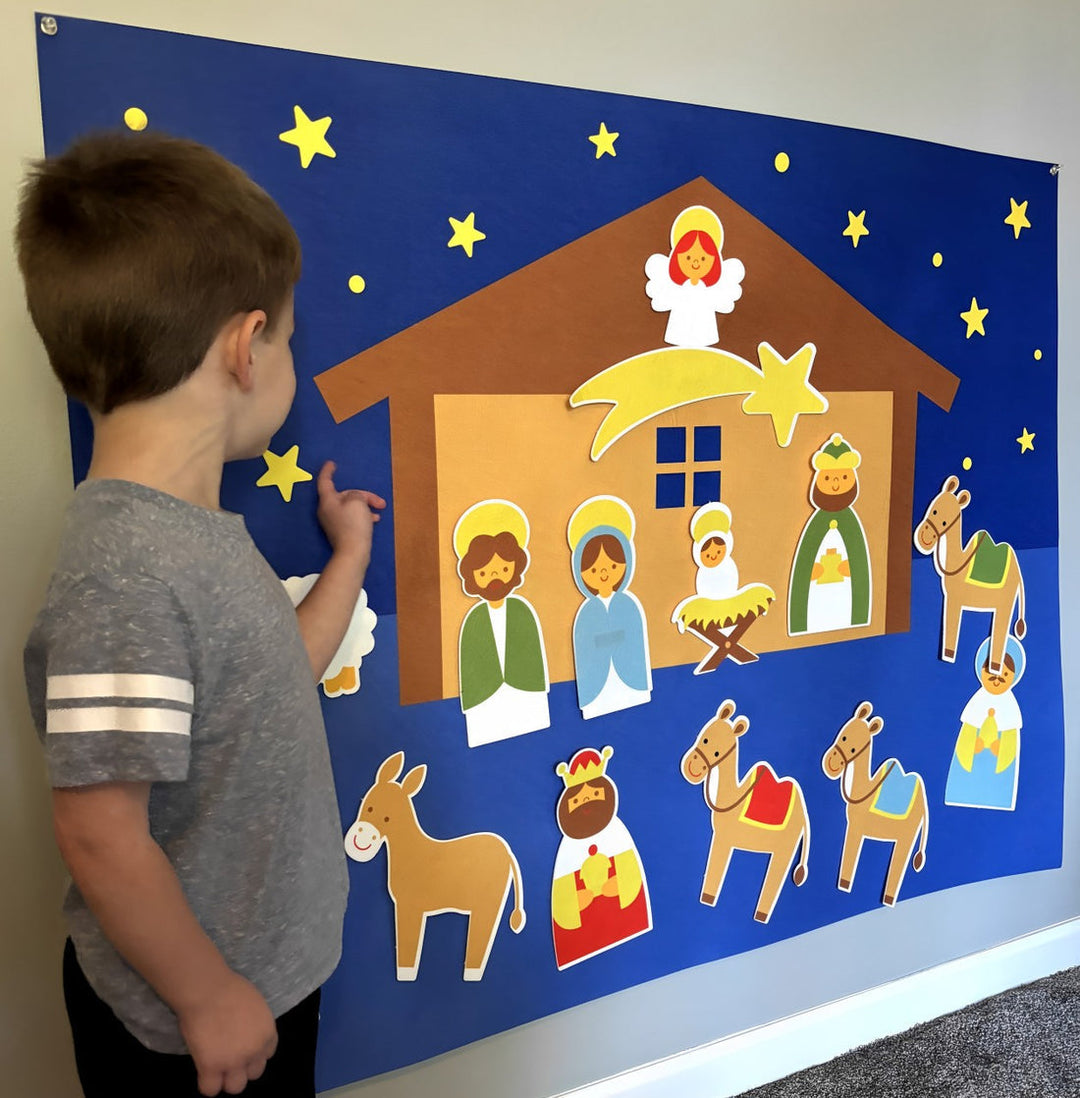 Kerststal van Vilt voor Gedeeld Plezier en Traditie – KinderKerst