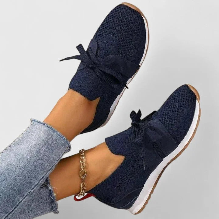 Dames gebreide veter-sneaker