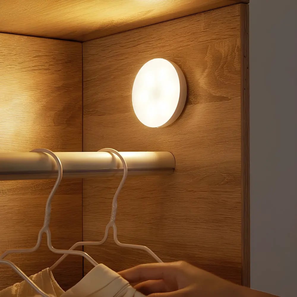 Led bewegingssensorlamp lichtgeactiveerde detectie draadloos magnetisch rond warmwit
