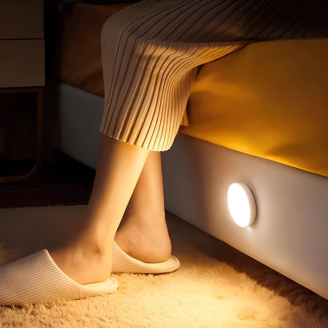 Led bewegingssensorlamp lichtgeactiveerde detectie draadloos magnetisch rond warmwit