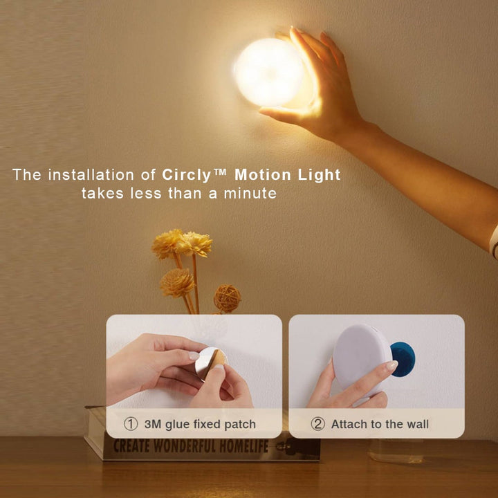Led bewegingssensorlamp lichtgeactiveerde detectie draadloos magnetisch rond warmwit