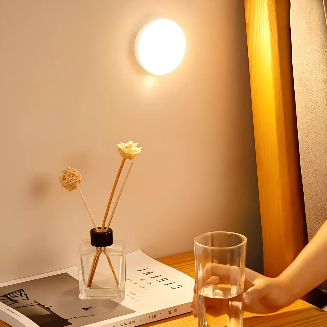 Led bewegingssensorlamp lichtgeactiveerde detectie draadloos magnetisch rond warmwit