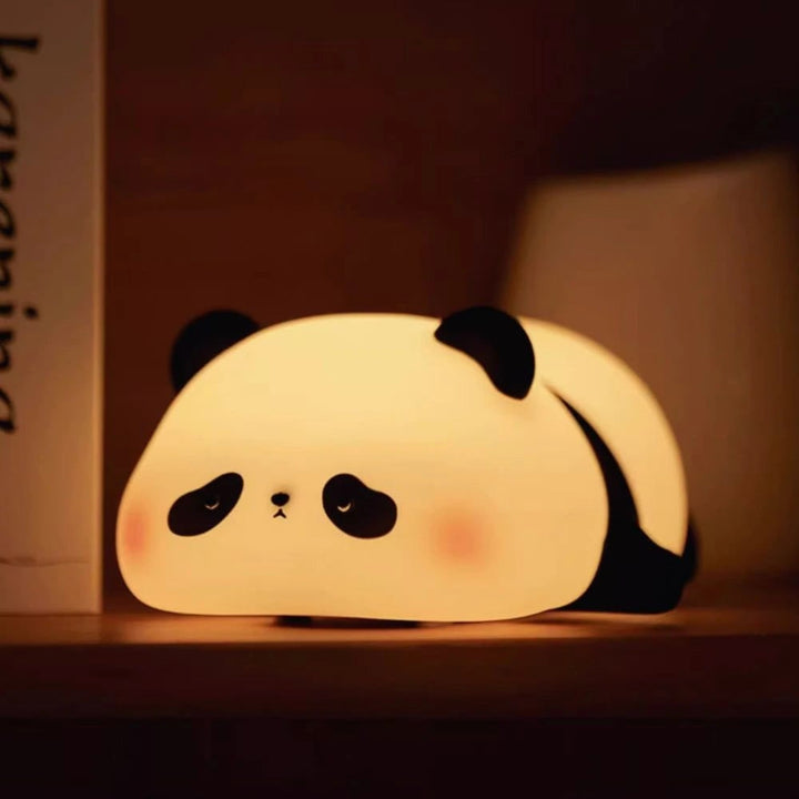 LED-nachtlampje oplaadbaar siliconen draagbaar squishy dier warmwit