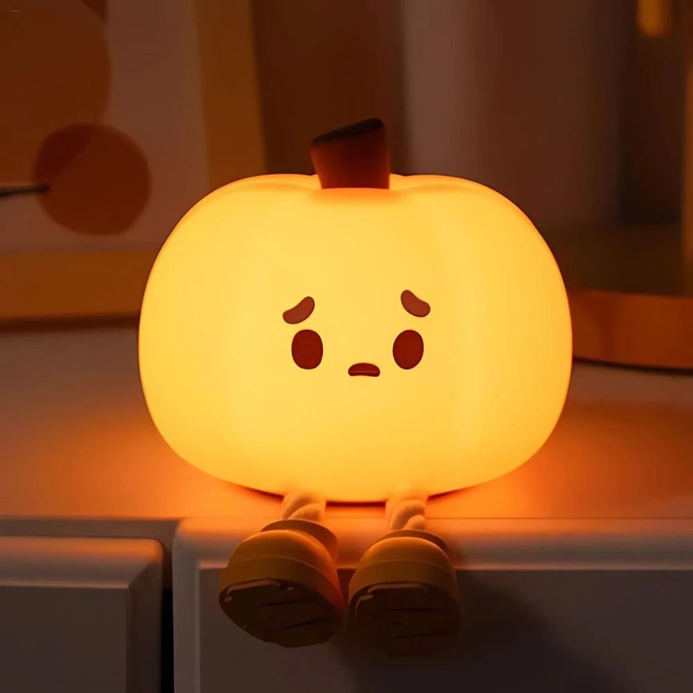 LED-nachtlampje oplaadbaar siliconen draagbaar squishy dier warmwit