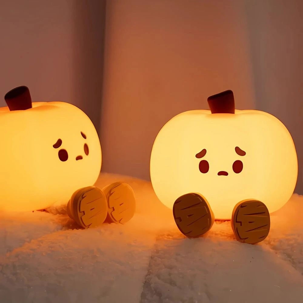 LED-nachtlampje oplaadbaar siliconen draagbaar squishy dier warmwit