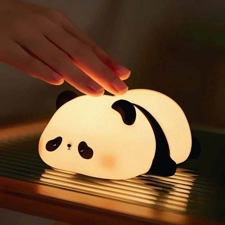 LED-nachtlampje oplaadbaar siliconen draagbaar squishy dier warmwit