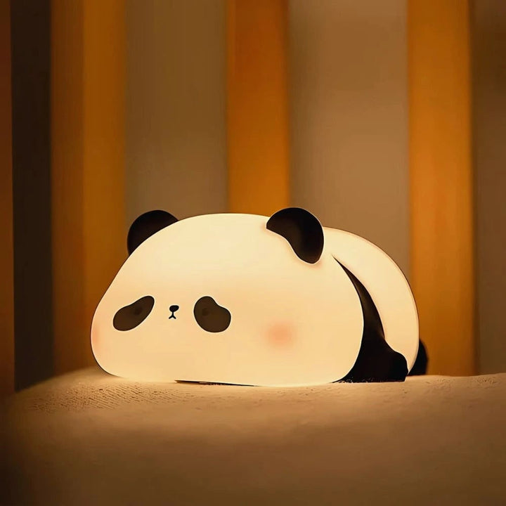 LED-nachtlampje oplaadbaar siliconen draagbaar squishy dier warmwit