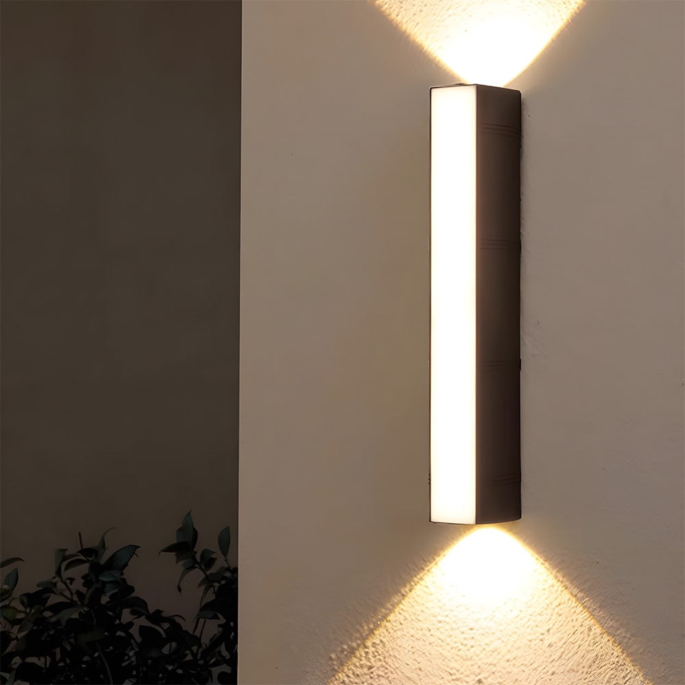 LED-wandlamp voor buiten met op- en neerwaartse verlichting, buitenmontage