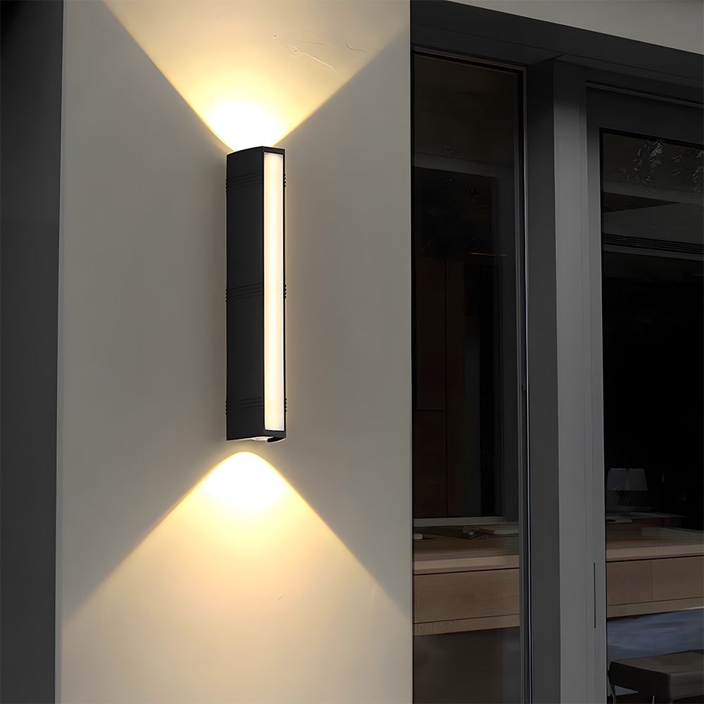 LED-wandlamp voor buiten met op- en neerwaartse verlichting, buitenmontage