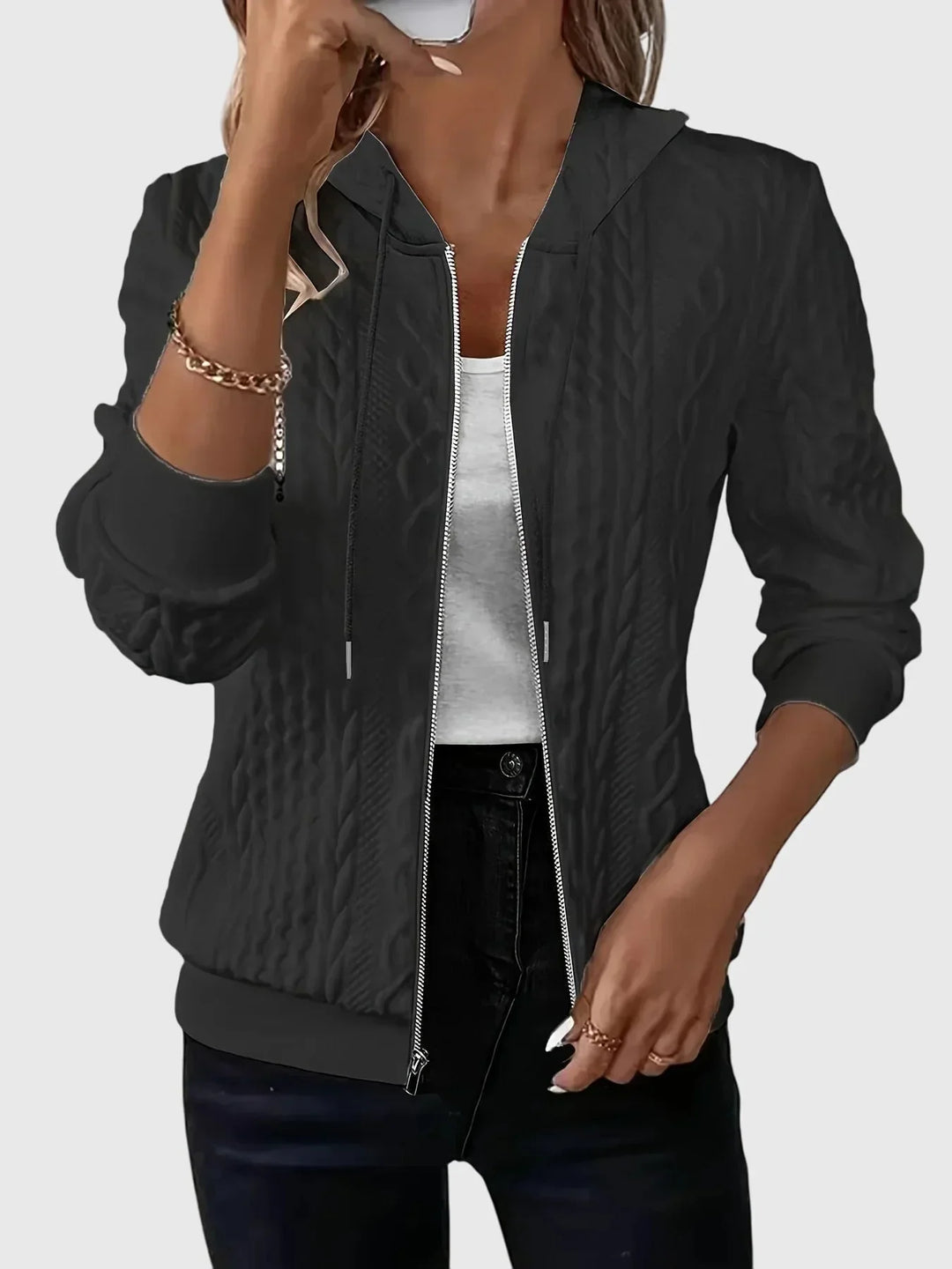 Hoodie met rits