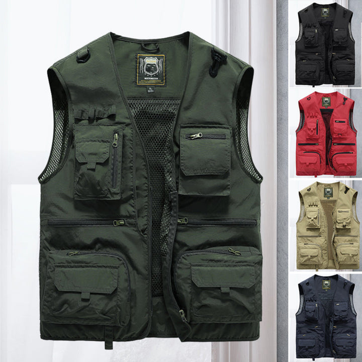 Outdoorvest met meerdere zakken - Lichtgewicht, Ademend