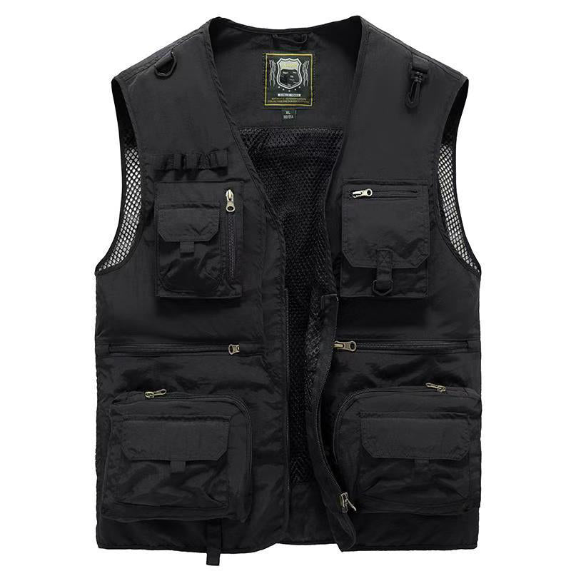 Outdoorvest met meerdere zakken - Lichtgewicht, Ademend