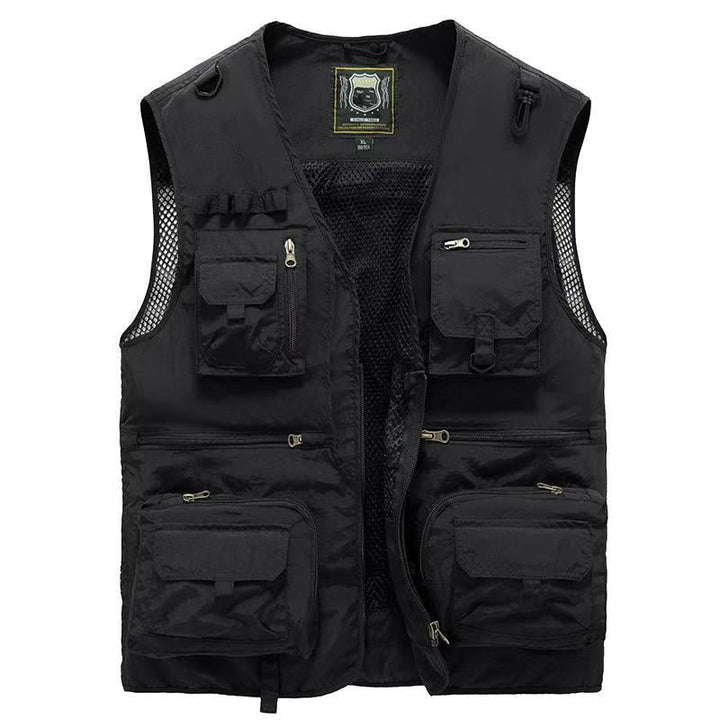 Outdoorvest met meerdere zakken - Lichtgewicht, Ademend