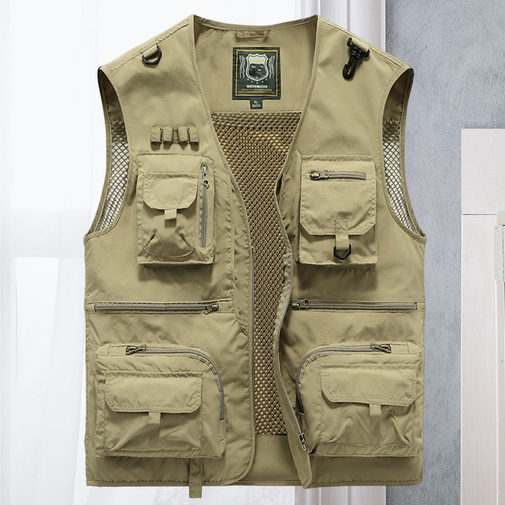 Outdoorvest met meerdere zakken - Lichtgewicht, Ademend