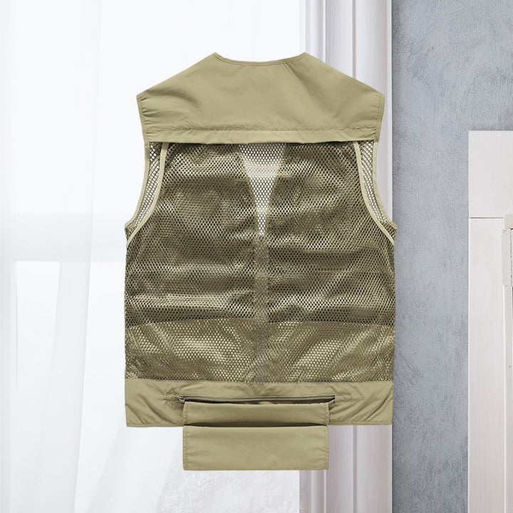Outdoorvest met meerdere zakken - Lichtgewicht, Ademend