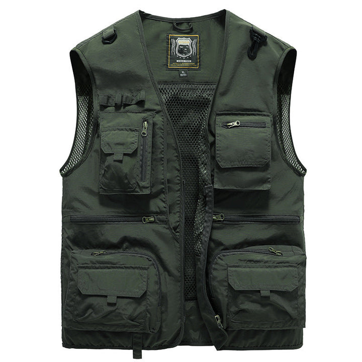 Outdoorvest met meerdere zakken - Lichtgewicht, Ademend