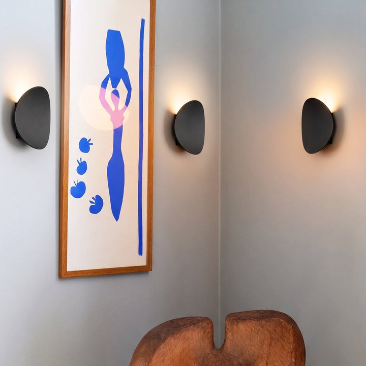Disk metalen wandlamp