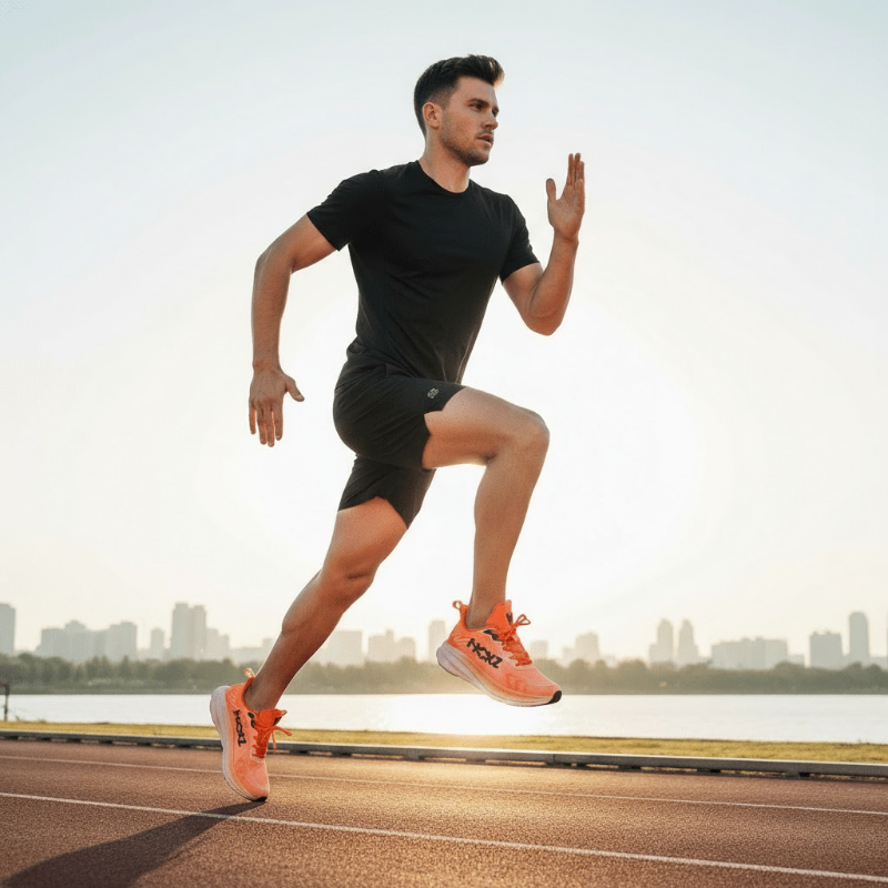 Lichtgewicht gedempte hardloopschoenen training ademend mesh veters sportief