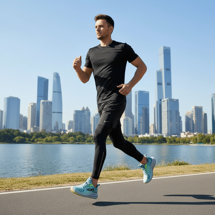 Lichtgewicht gedempte hardloopschoenen training ademend mesh veters sportief