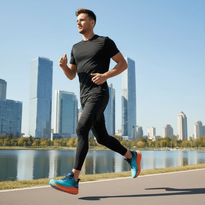 Lichtgewicht gedempte hardloopschoenen training ademend mesh veters sportief