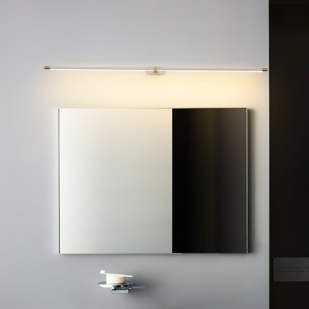 Lineaire moderne wandlamp op batterijen met led, snoerloos oplaadbaar en minimalistisch ontwerp