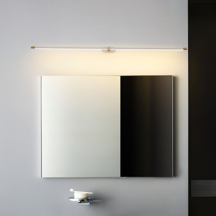 Lineaire moderne wandlamp op batterijen met led, snoerloos oplaadbaar en minimalistisch ontwerp