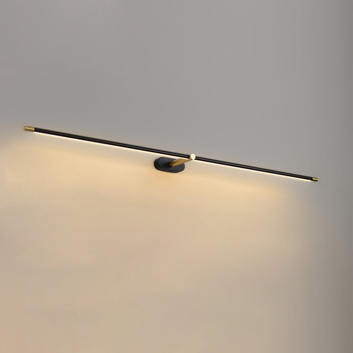 Lineaire moderne wandlamp op batterijen met led, snoerloos oplaadbaar en minimalistisch ontwerp