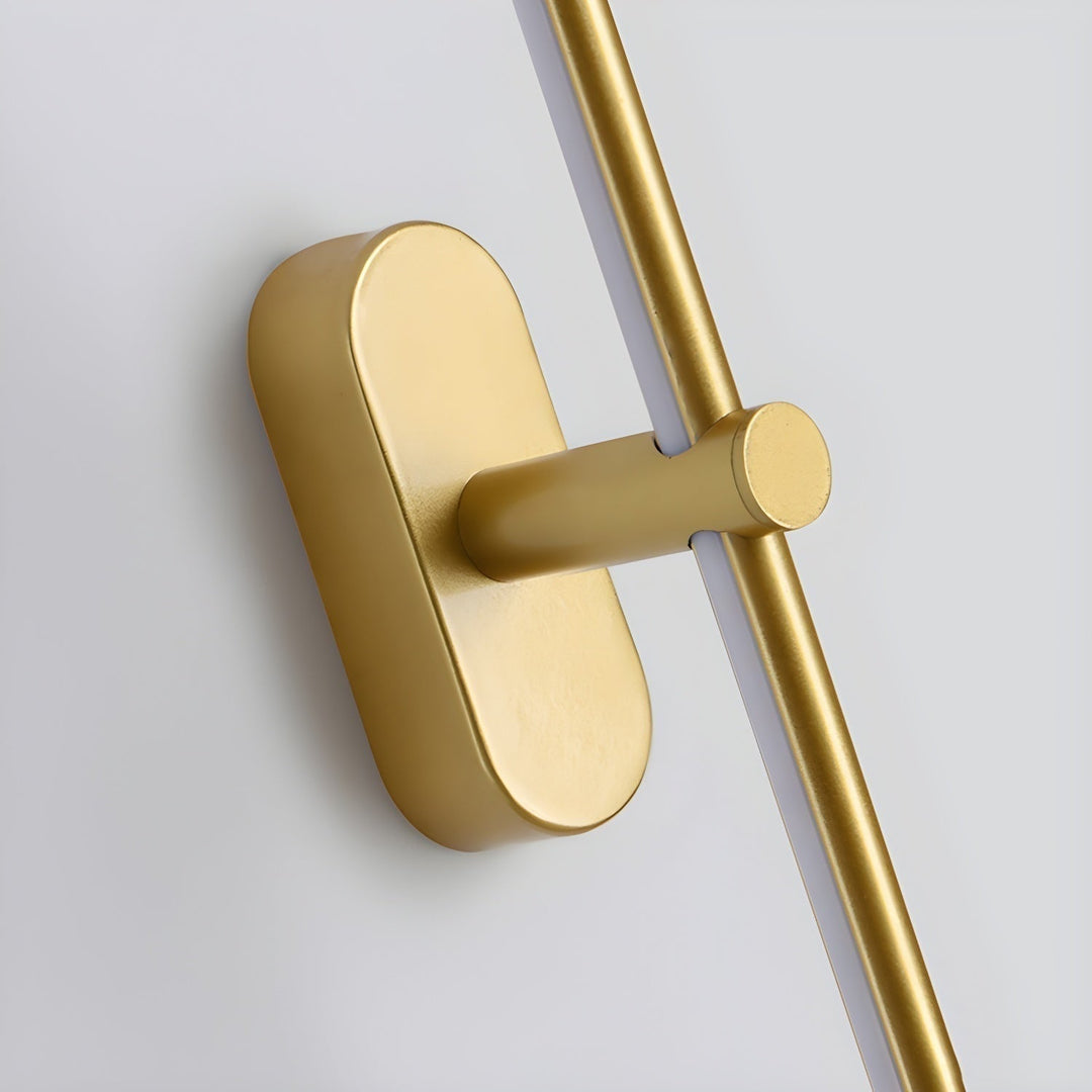 Lineaire moderne wandlamp op batterijen met led, snoerloos oplaadbaar en minimalistisch ontwerp