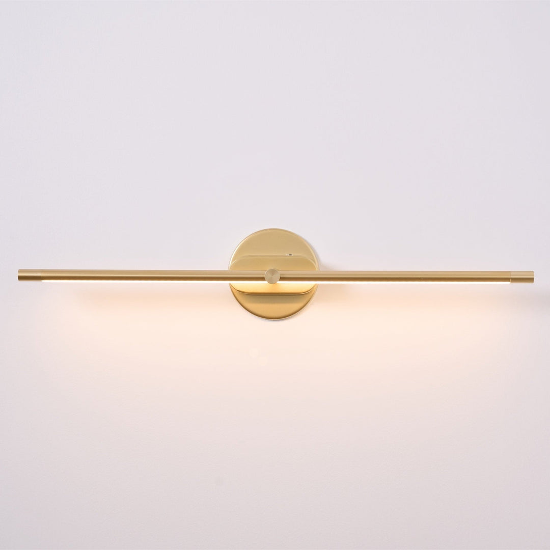Lineaire moderne wandlamp op batterijen met led, snoerloos oplaadbaar en minimalistisch ontwerp