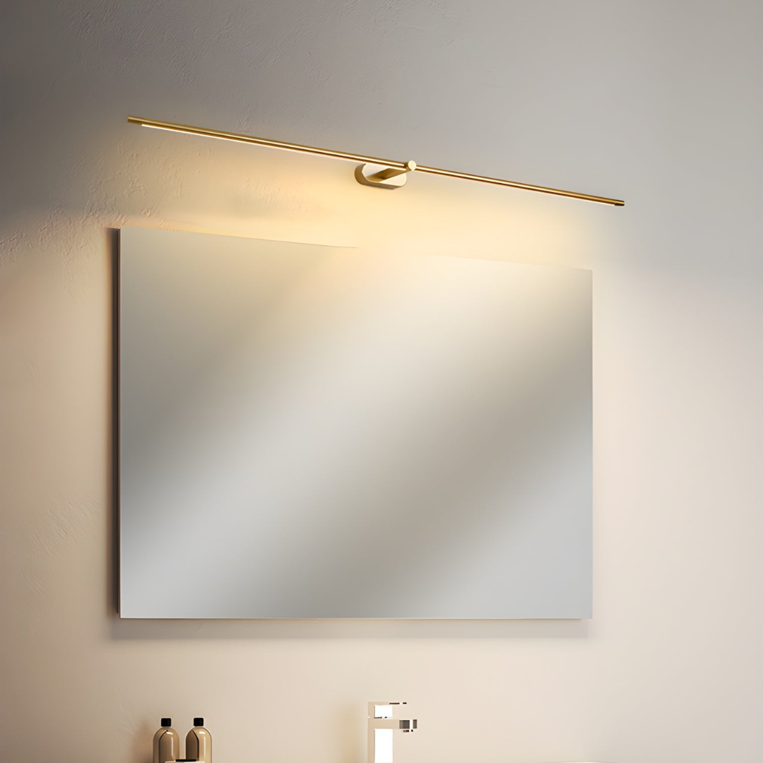 Lineaire moderne wandlamp op batterijen met led, snoerloos oplaadbaar en minimalistisch ontwerp