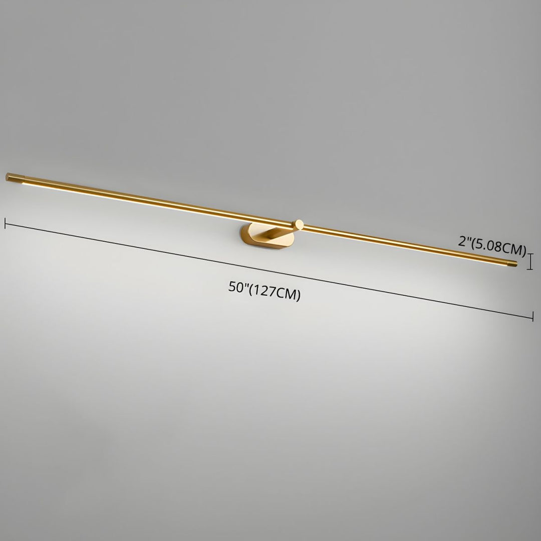 Lineaire moderne wandlamp op batterijen met led, snoerloos oplaadbaar en minimalistisch ontwerp