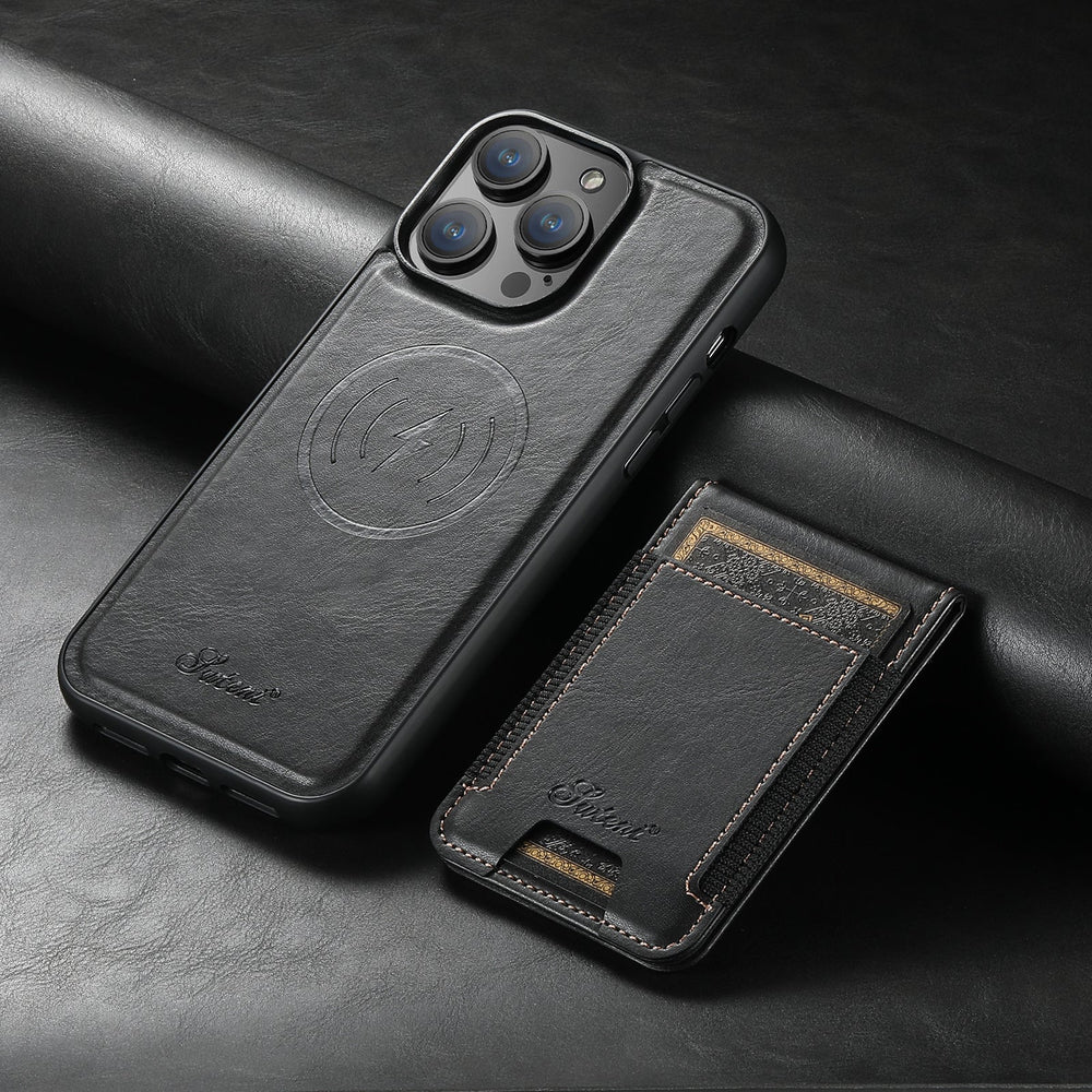 Luxe telefoonhoes - Kaarthouder & Magnetische Standaard