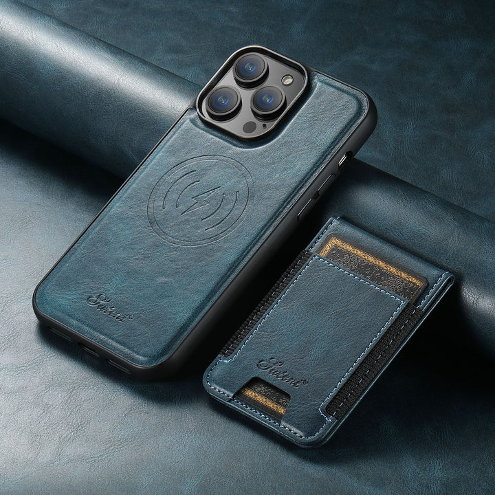 Luxe telefoonhoes - Kaarthouder & Magnetische Standaard