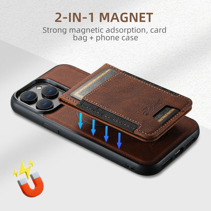 Luxe telefoonhoes - Kaarthouder & Magnetische Standaard