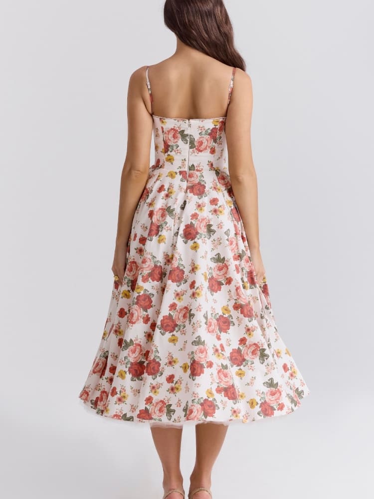 
                  
                    Zara - Romantische Midi-Jurk met Bloemenprint - SkinzLine
                  
                